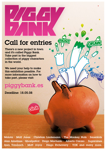 Matt Joyce Piggy Bank Poster Marrs Bar themeekshall