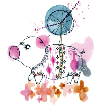 pig piggy bank project cerdito Catriel Martínez