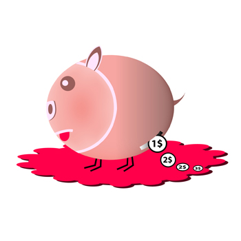 pig piggy bank project cerdito Chipmunk